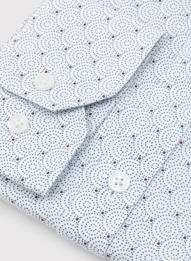 Koszula w kropki o kroju Regular 