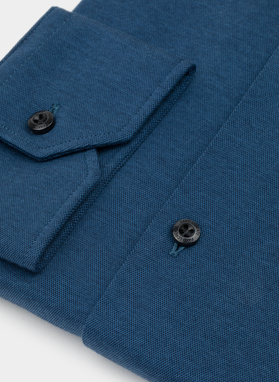 Bawełniana koszula męska w kolorze granatowym