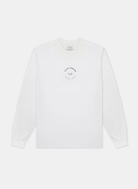 T-SHIRT Z DŁUGIM RĘKAWEM BIAŁY C20WF-TL-002-B
