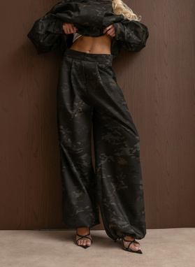 Spodnie moro COMMAND PANTS czarno-zielone