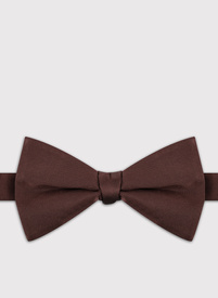 Brązowa jedwabna mucha męska