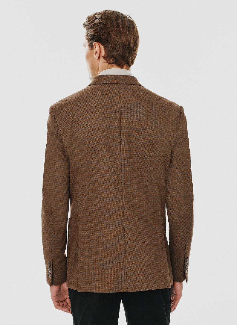 Brązowa marynarka męska