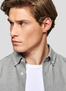 Szara koszula męska