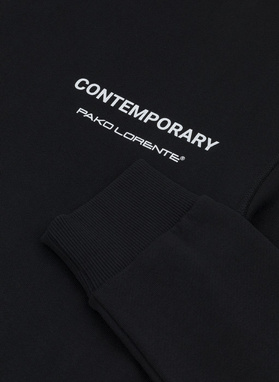 CZARNA BLUZA Z KAPTUREM M21SF-2K-004-C