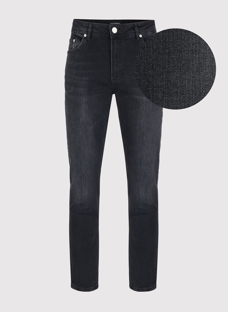 Czarne jeansowe spodnie męskie