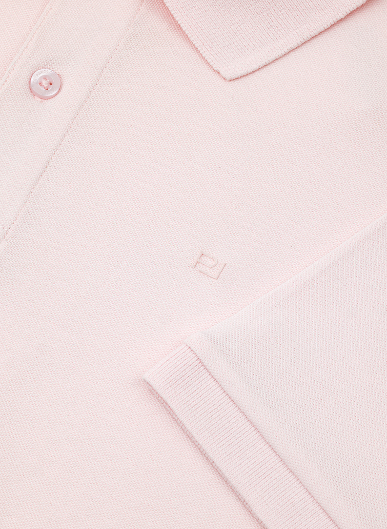 Polo męskie w kolorze różowym