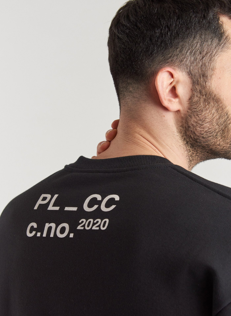 BLUZA Z OKRĄGŁYM DEKOLTEM CZARNA C20WF-2B-001-C