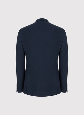 Granatowa dzianinowa marynarka męska