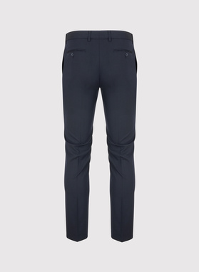 Granatowe spodnie garniturowe