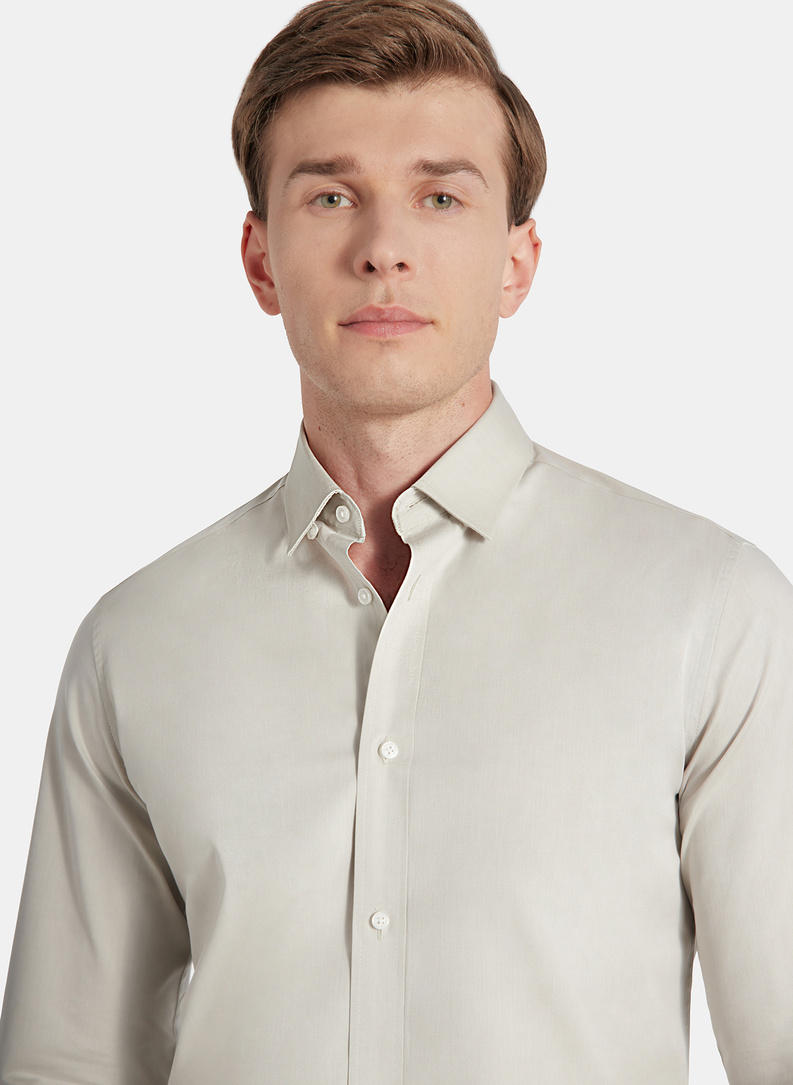 Oliwkowa koszula męska