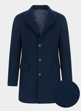 Płaszcz męski granatowy P21WF-7X-004-G