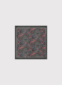 Zielona poszetka męska paisley