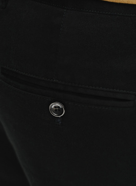 Czarne gładkie spodnie męskie