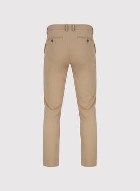 Beżowe spodnie chino z bawełną