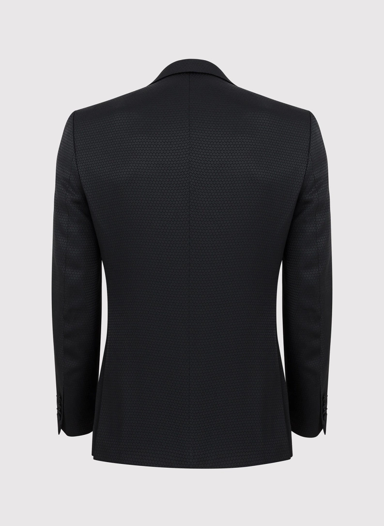 Ślubny czarny smoking męski