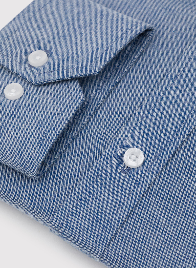 Koszula męska z kołnierzem na guziki