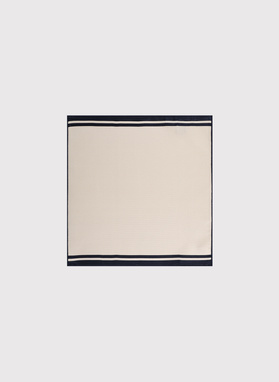 Ecru zestaw krawat i poszetka