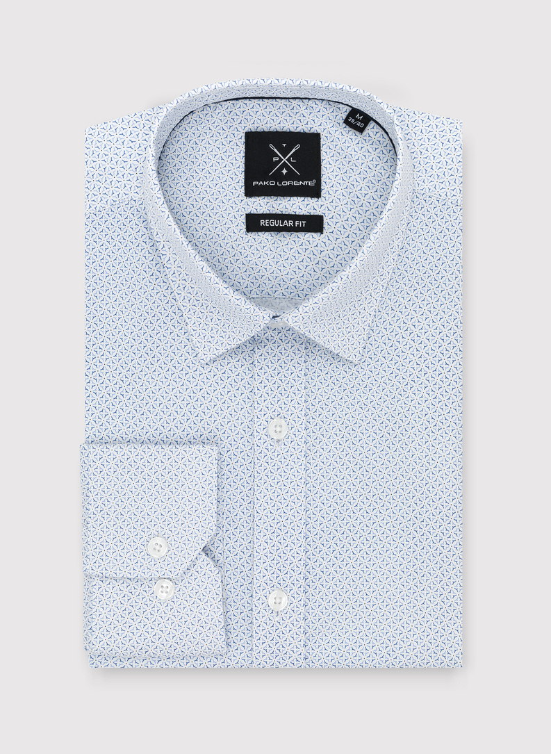 Koszula o kroju Regular w mikrowzór 