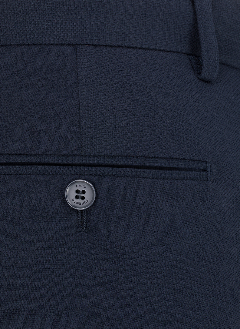 Granatowe spodnie ganiturowe