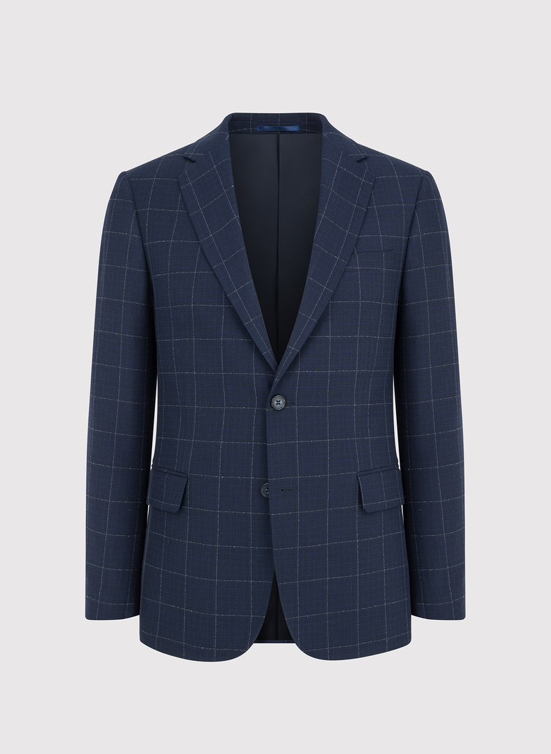 Casualowa marynarka męska w kratę