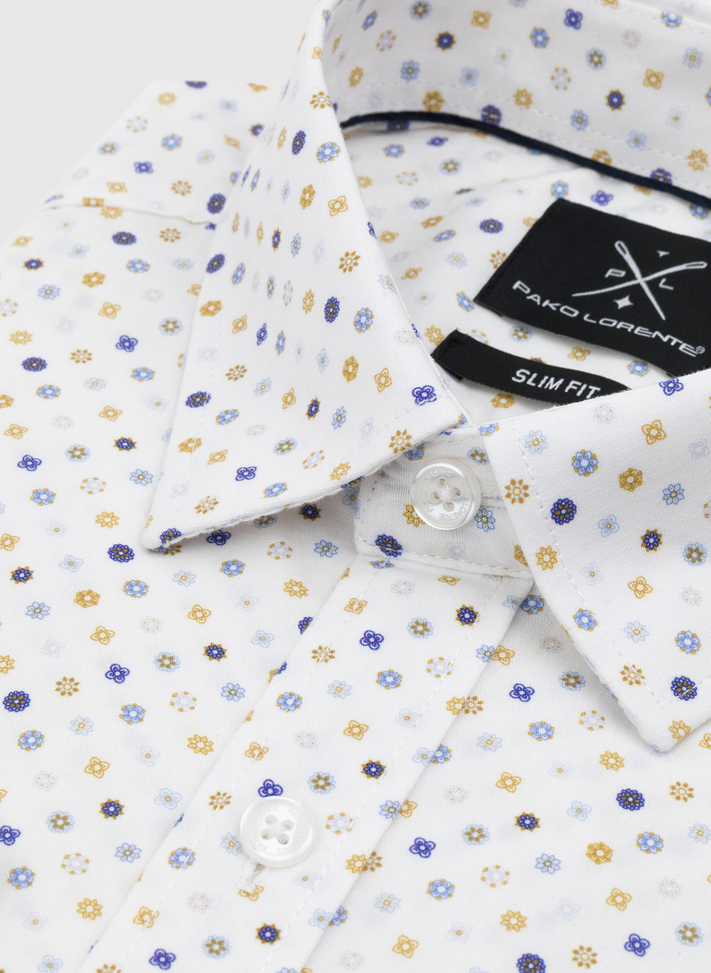 Męska koszula w mikrowzór 