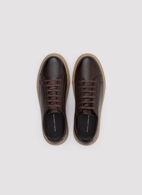 Brązowe sneakersy męskie