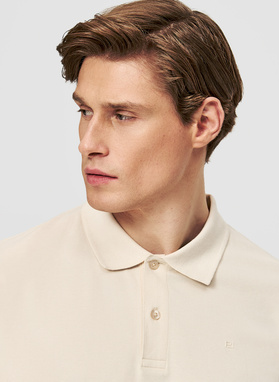 Polo męskie w kolorze ecru