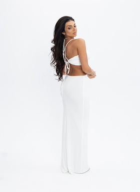 AZARIA DRESS w kolorze ecru
