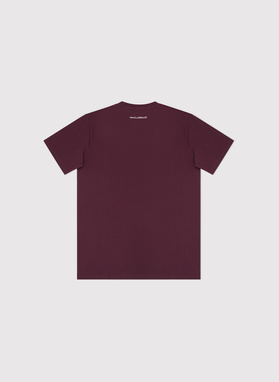 Bawełniany bordowy t-shirt