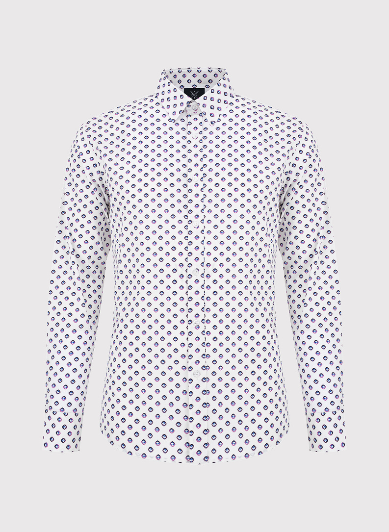 Koszula męska w mikrowzór