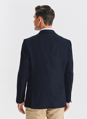 Wełniana marynarka w kolorze granatowym