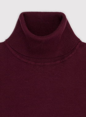 Golf męski w bordowym kolorze