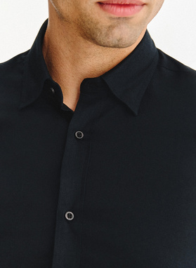 Czarna bawełniana koszula męska