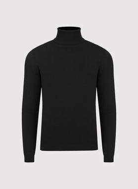 Golf męski w czarnym kolorze