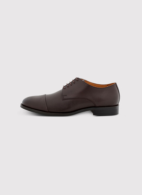 Ciemnobrązowe eleganckie buty męskie