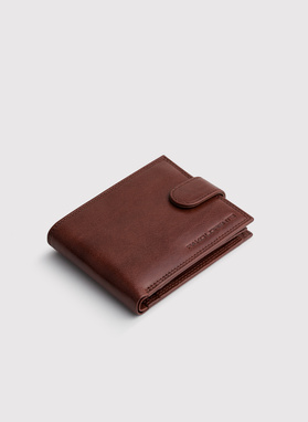 Męski portfel w kolorze brązowym