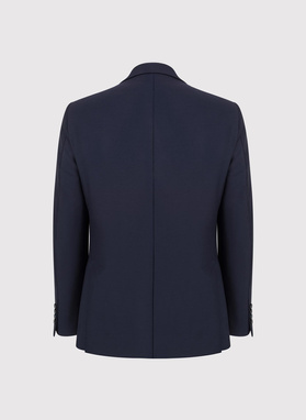 Granatowa marynarka jednorzędowa