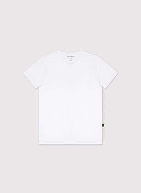 Biały gładki T-shirt Basic