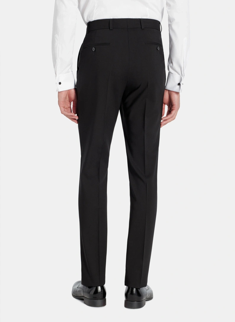 Ślubna żakardowa marynarka smokingowa w kolorze czarnym