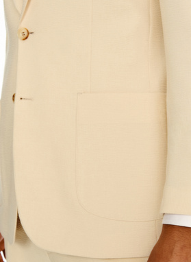 Jasnobeżowa marynarka garniturowa 