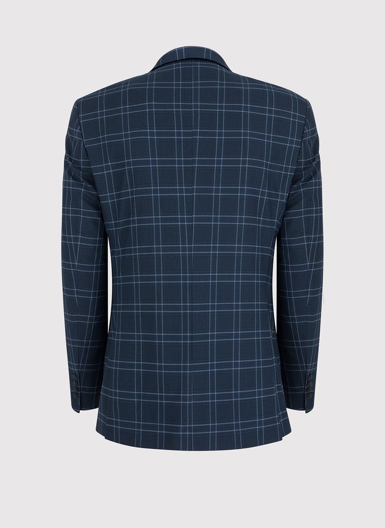 Granatowa marynarka garniturowa