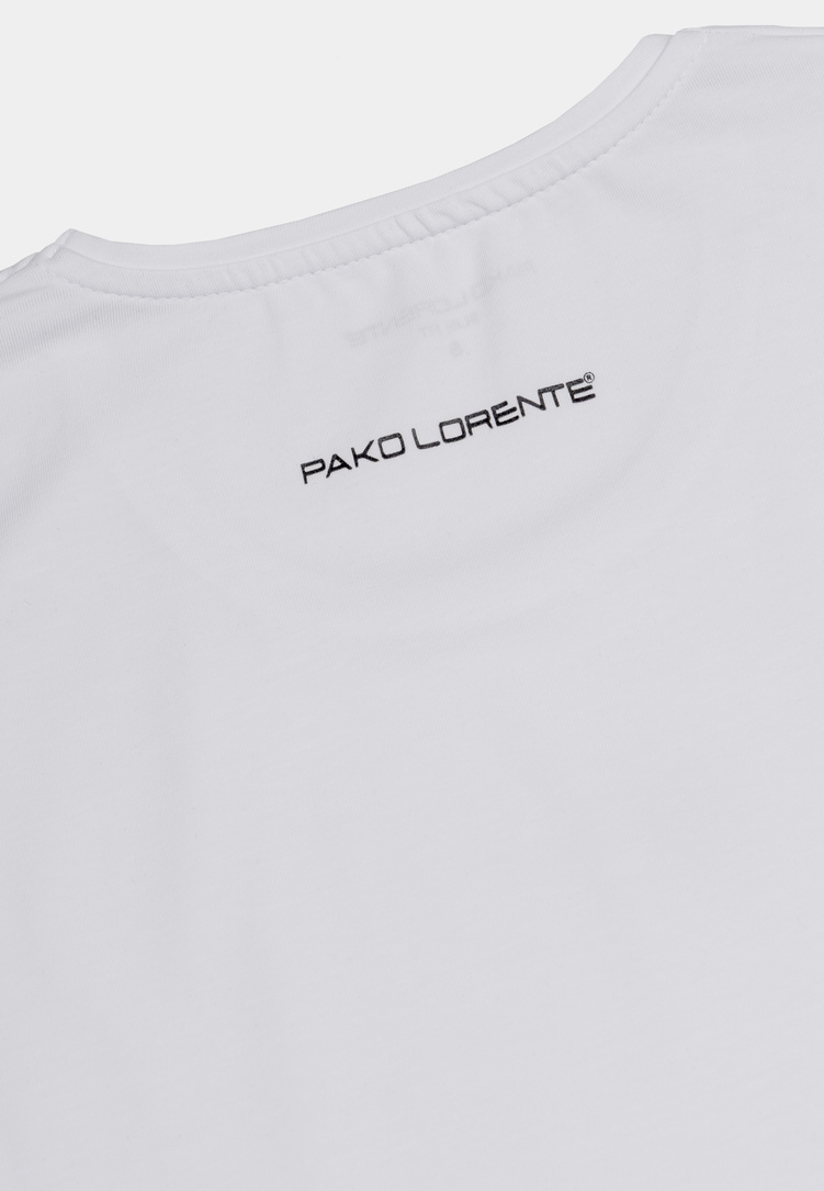 Biały t-shirt męski