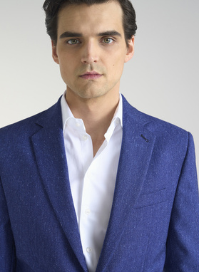 Niebieska marynarka męska