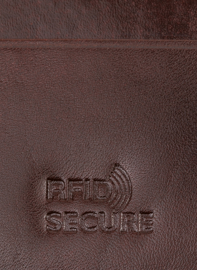 Brązowe etui na karty 