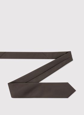 Brązowy krawat męski w melanżowy deseń