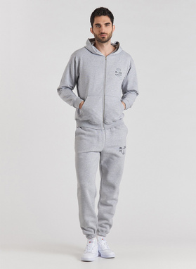 Szara bluza z kapturem oversize C21SF-2R-001-S