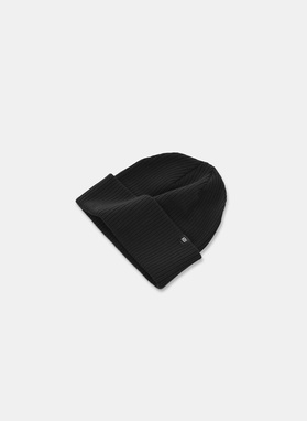 Czarny komplet męski czapka i szalik