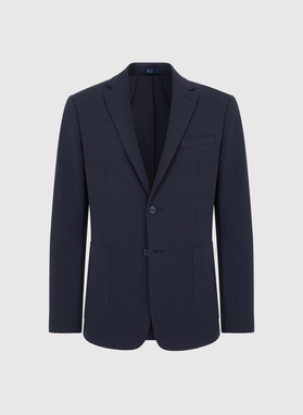 Granatowa dzianinowa marynarka męska