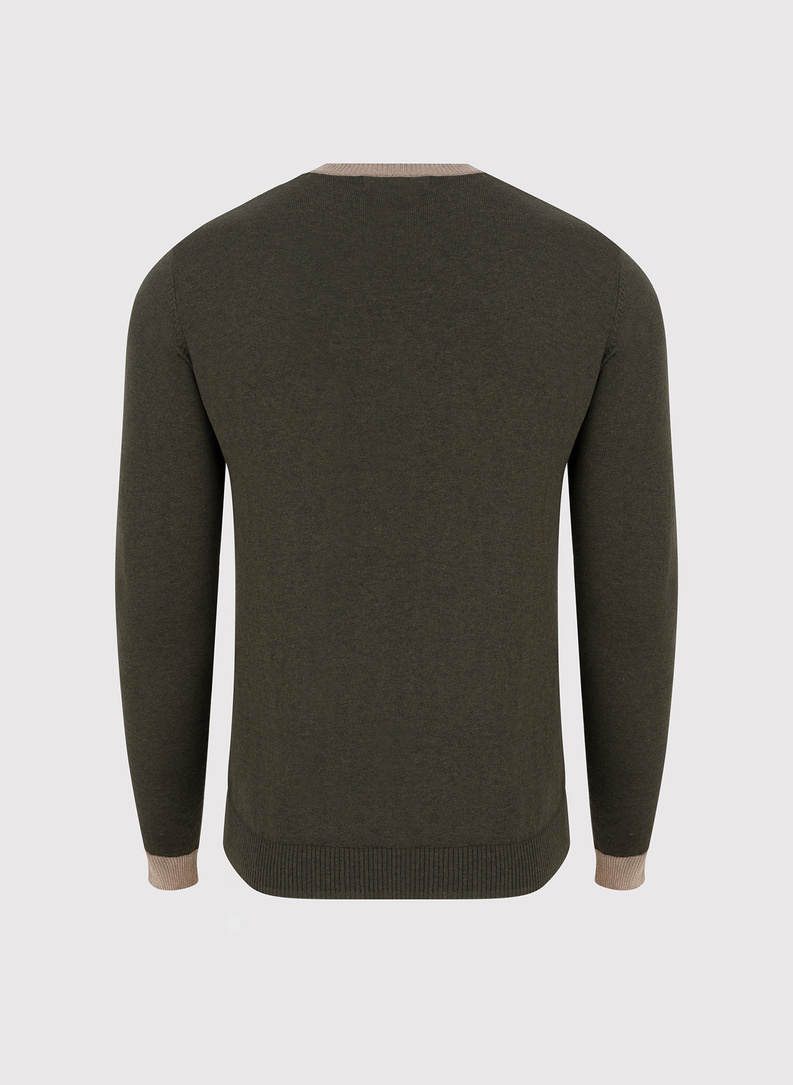 Melanżowy sweter męski