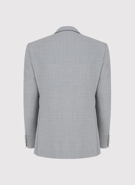 Szara marynarka garniturowa z wełny